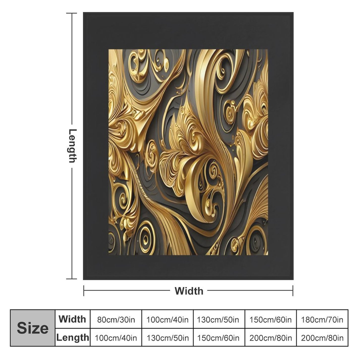 280gsm Flannel Blanket (One-sided Printing)-50"×60"