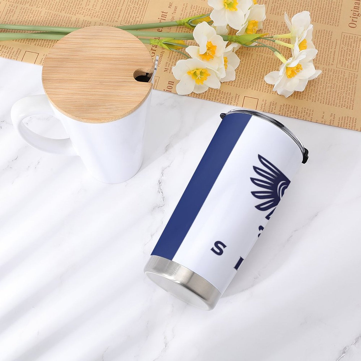 Car Travel Coffee Mug with Lid (All-Over Printing)