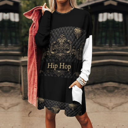 180gsm Custom Long Sleeve T-Shirts with Pocket A072 (All-over Printing)