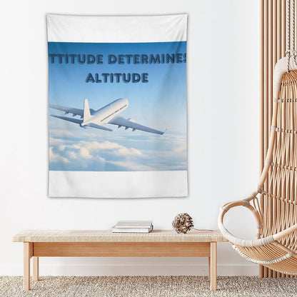 Wall Art with Vertical Tapestry