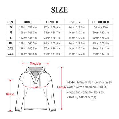 170gsm Women's V Neck Long Sleeve Hoodie(All-Over Printing)