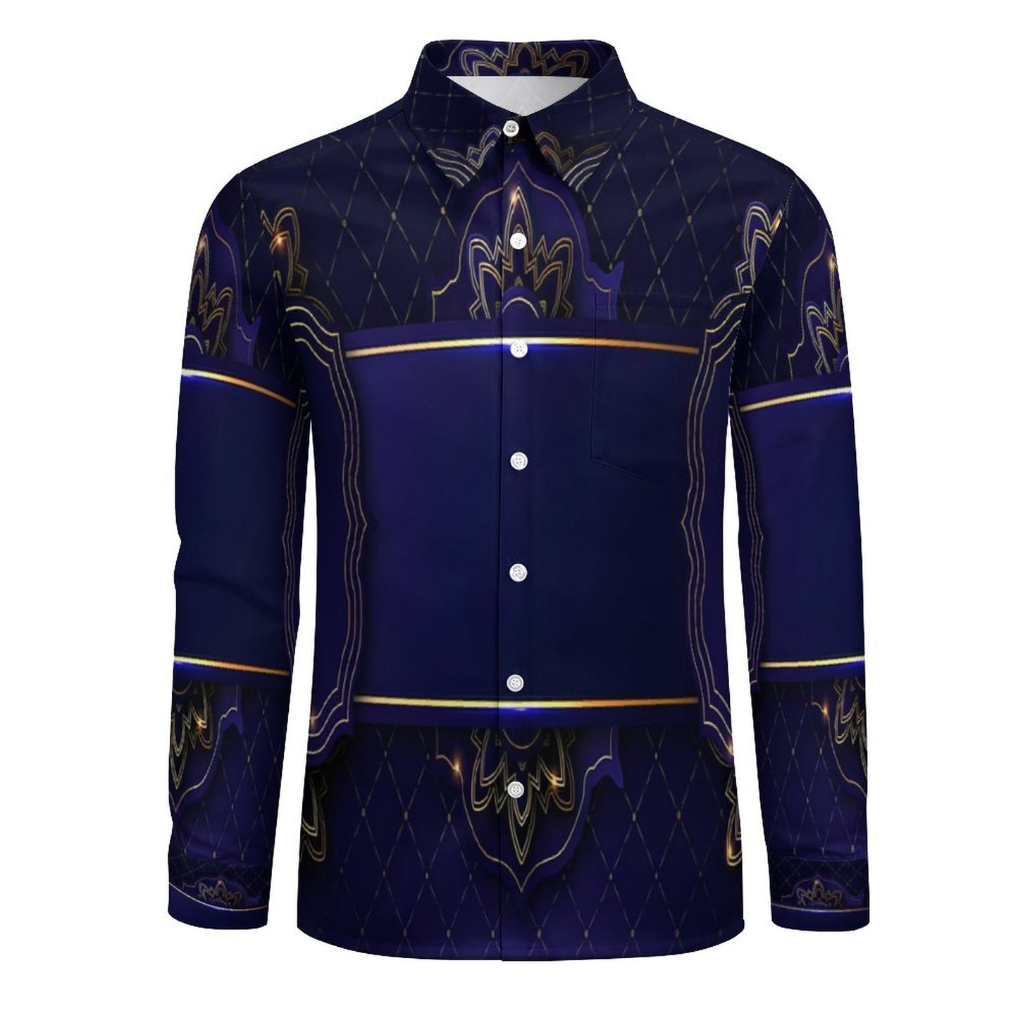Men's Long Sleeve Shirt with Pocket LS (All-Over Printing)
