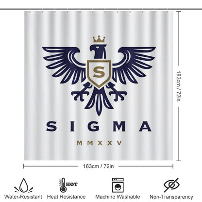 Shower Curtain Set with 3 Rugs