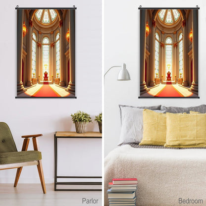 Canvas Hanging Poster with Scrolls-16"x24"/ 40x60cm