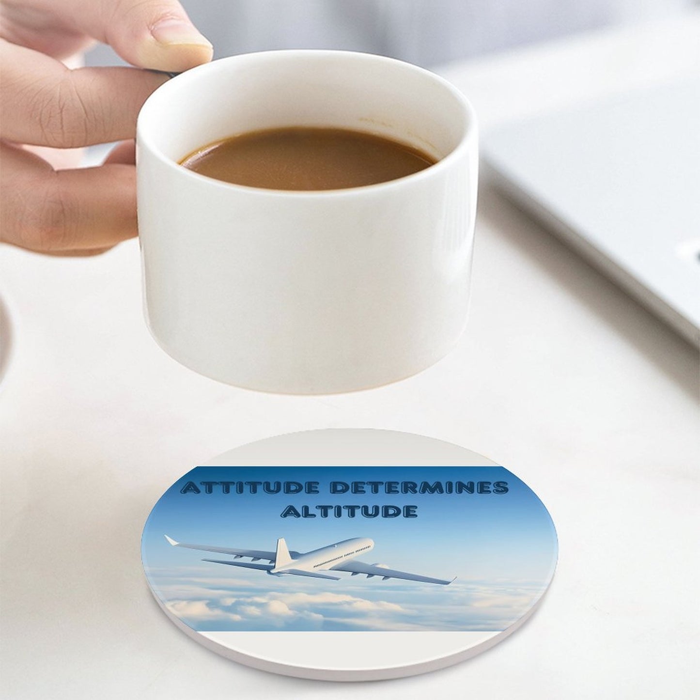 Round Ceramic Coaster