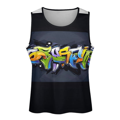 COLORFUL GRAFFITI Men's Next Level Tank Top-SMALL-5XL