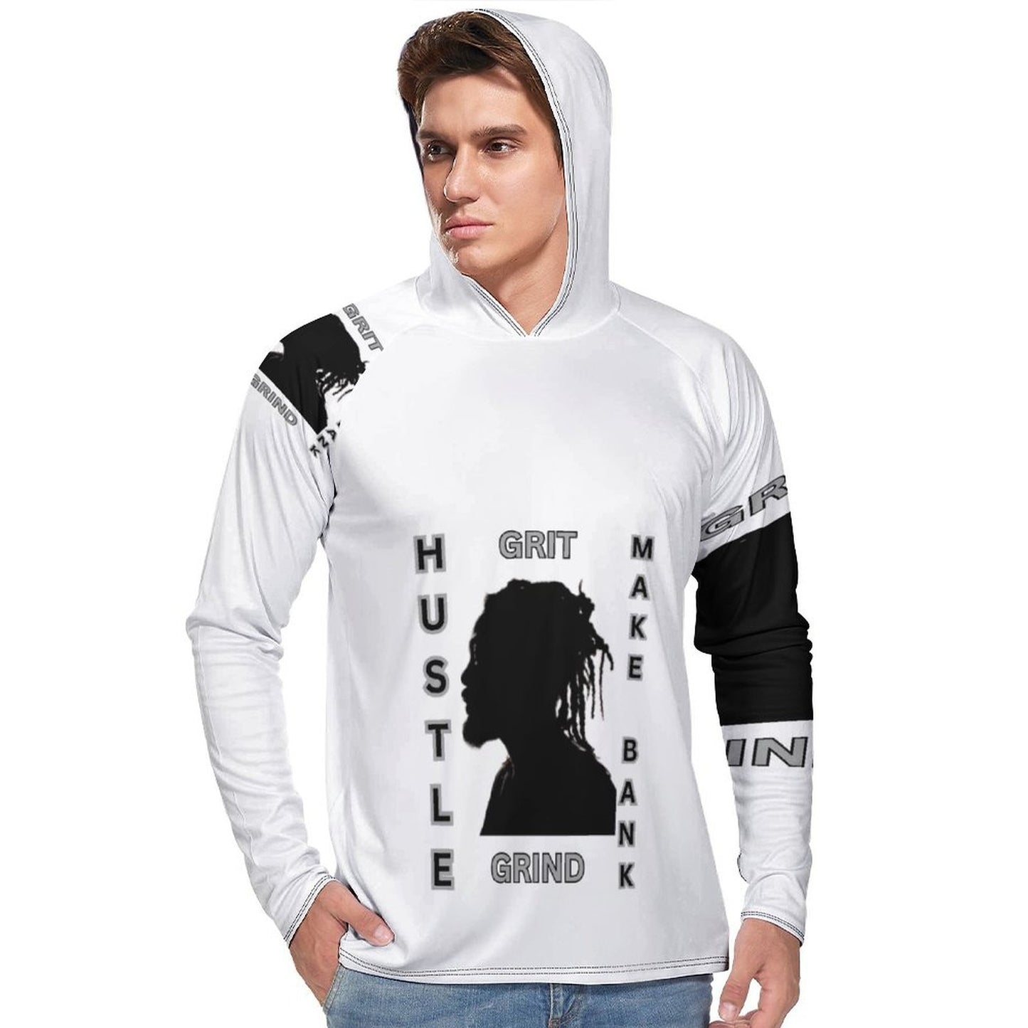 Men's Long Sleeve Hoodie NZ145 (All-Over Printing)