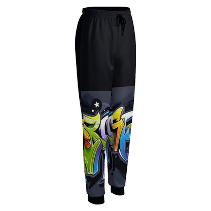 COLORFUL GRAFFITI Women's Jogger Sweatpants-SMALL-3XL