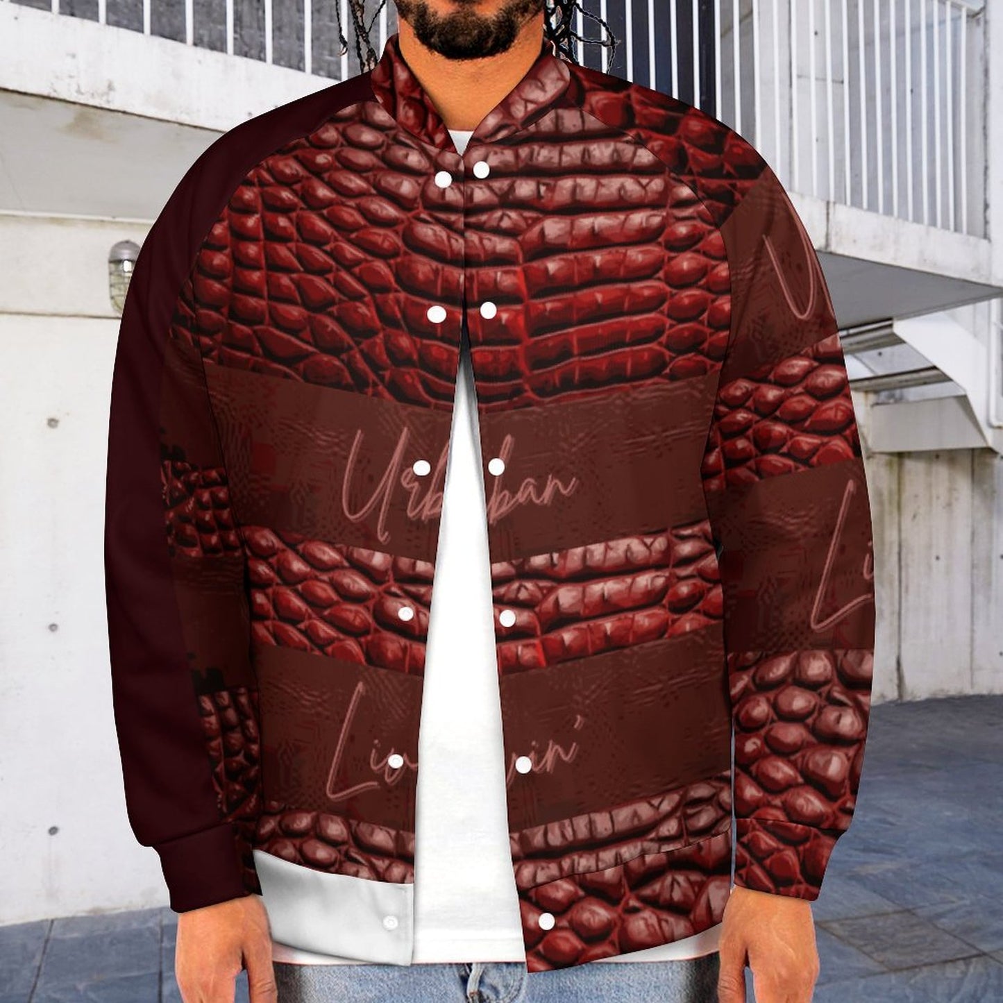 Men's Baseball Jacket (All-Over Printing)