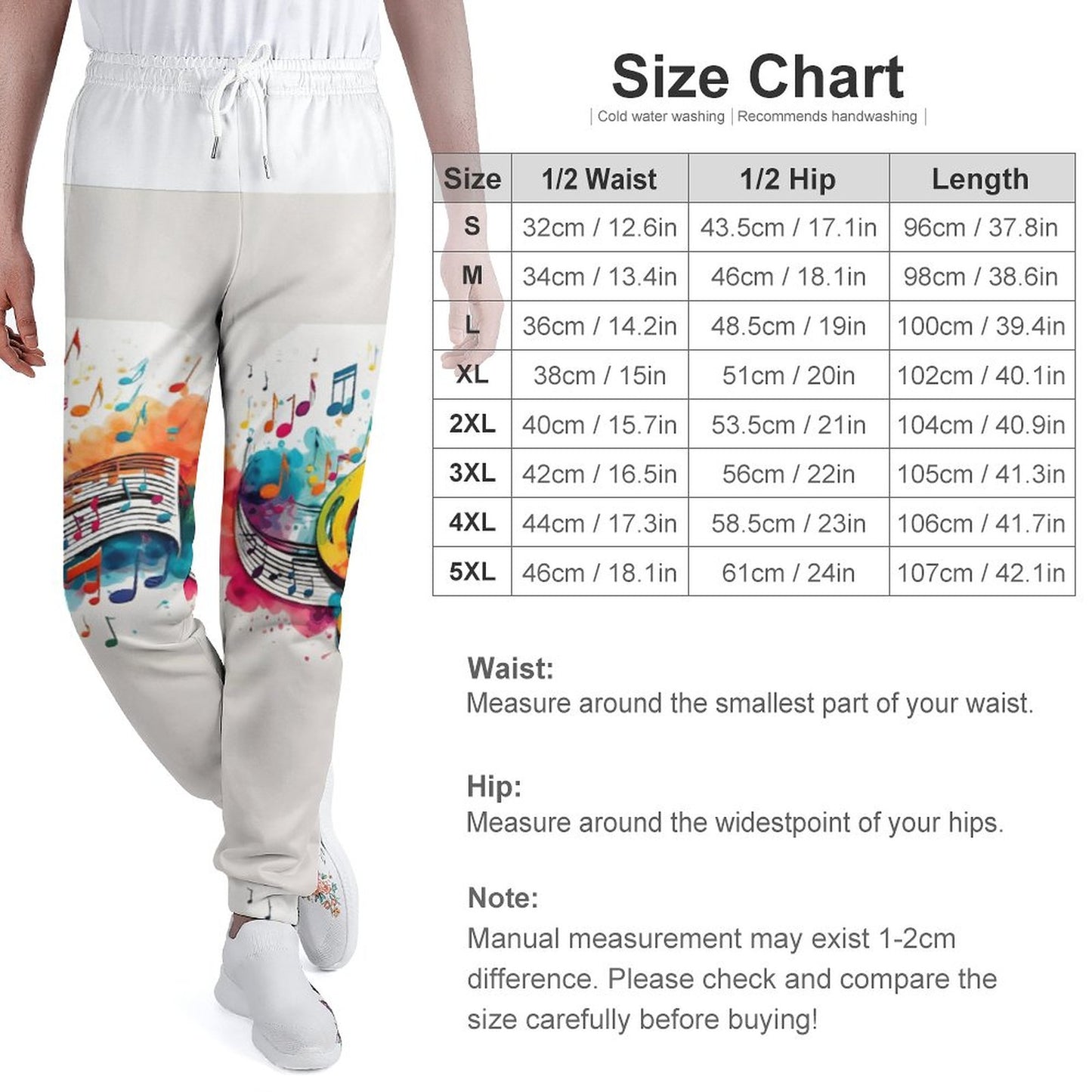 MUSIC GRAFFITI Unisex Sweatpants-SMALL-5XL