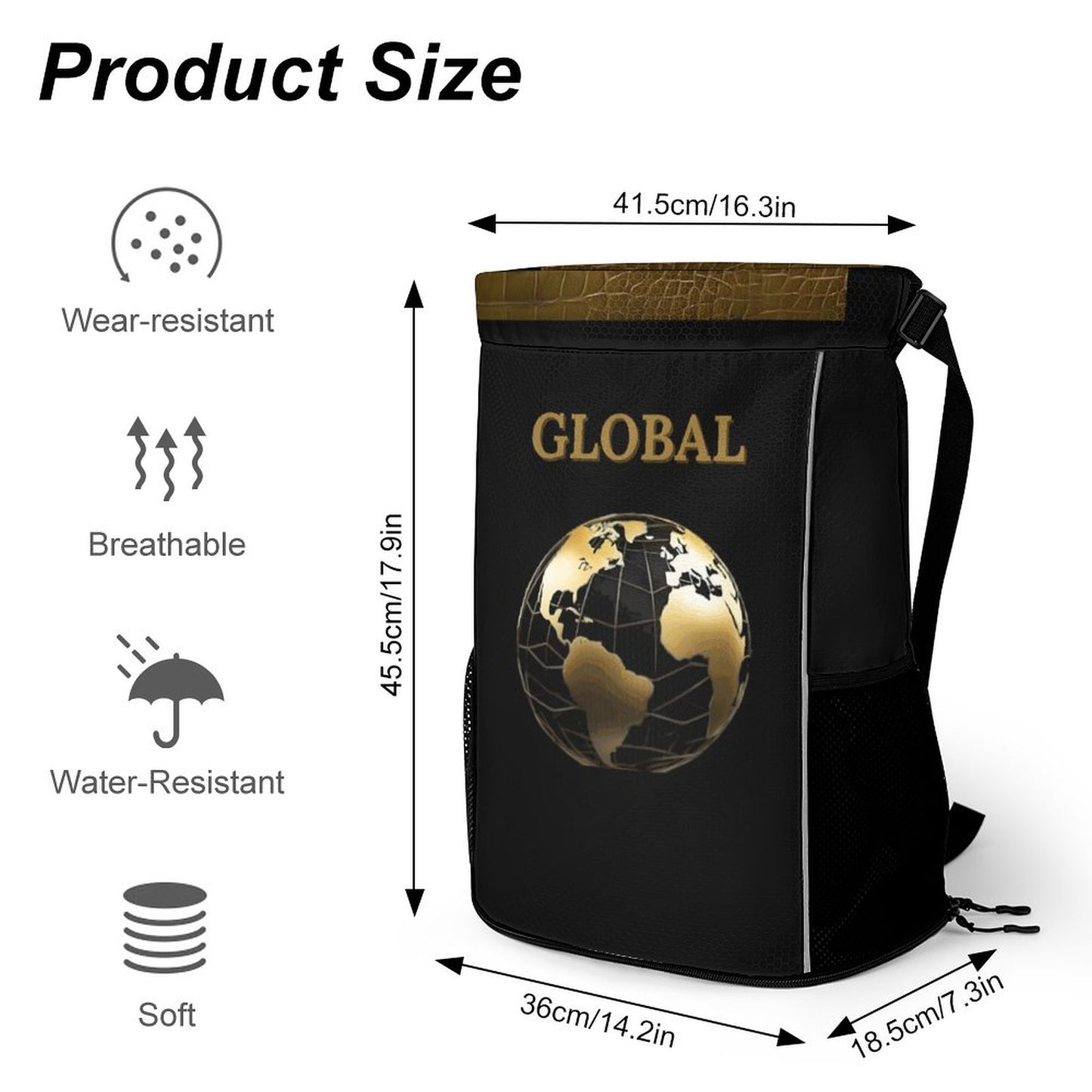 Waffle Cloth Drawstring Bag