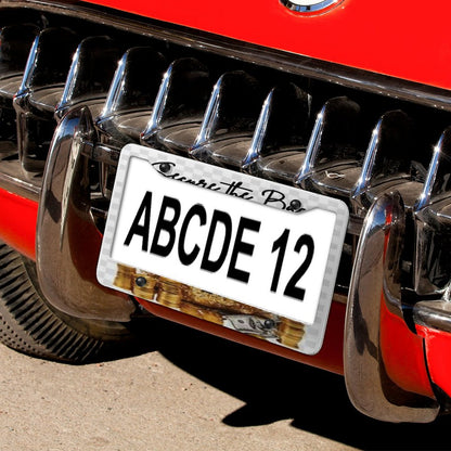 License Plate Frames with 4 Round Holes (1 Pair)