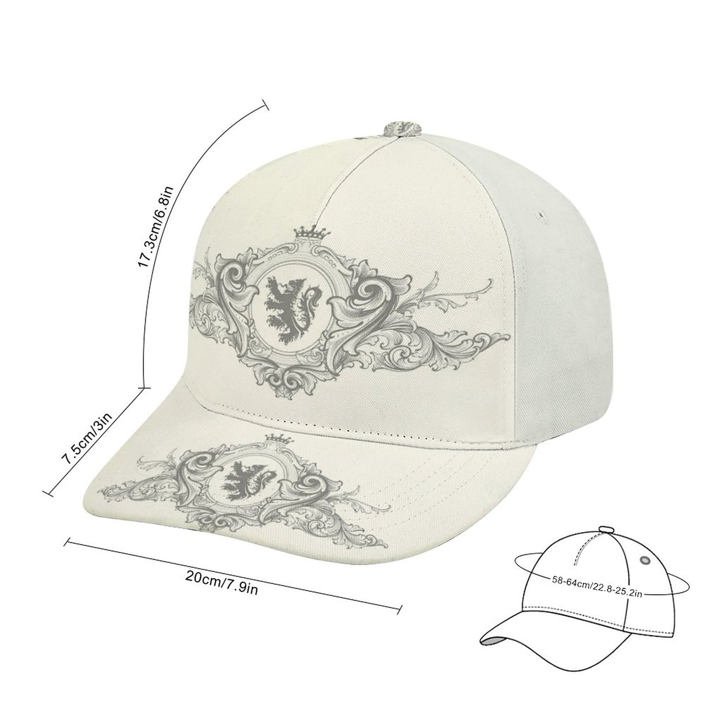 Bent Fitted Cap (All-Over Printing)