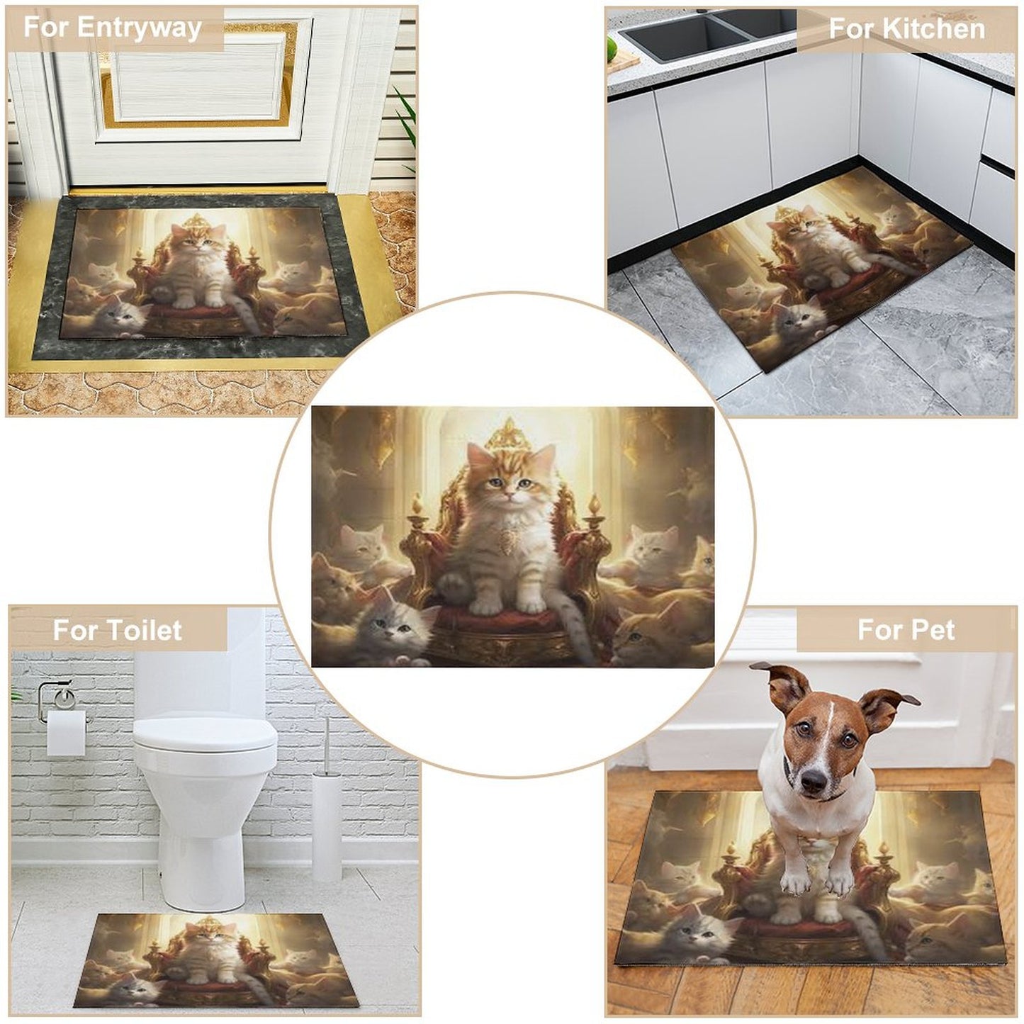 Crystal Velvet Bedroom Floor Mat