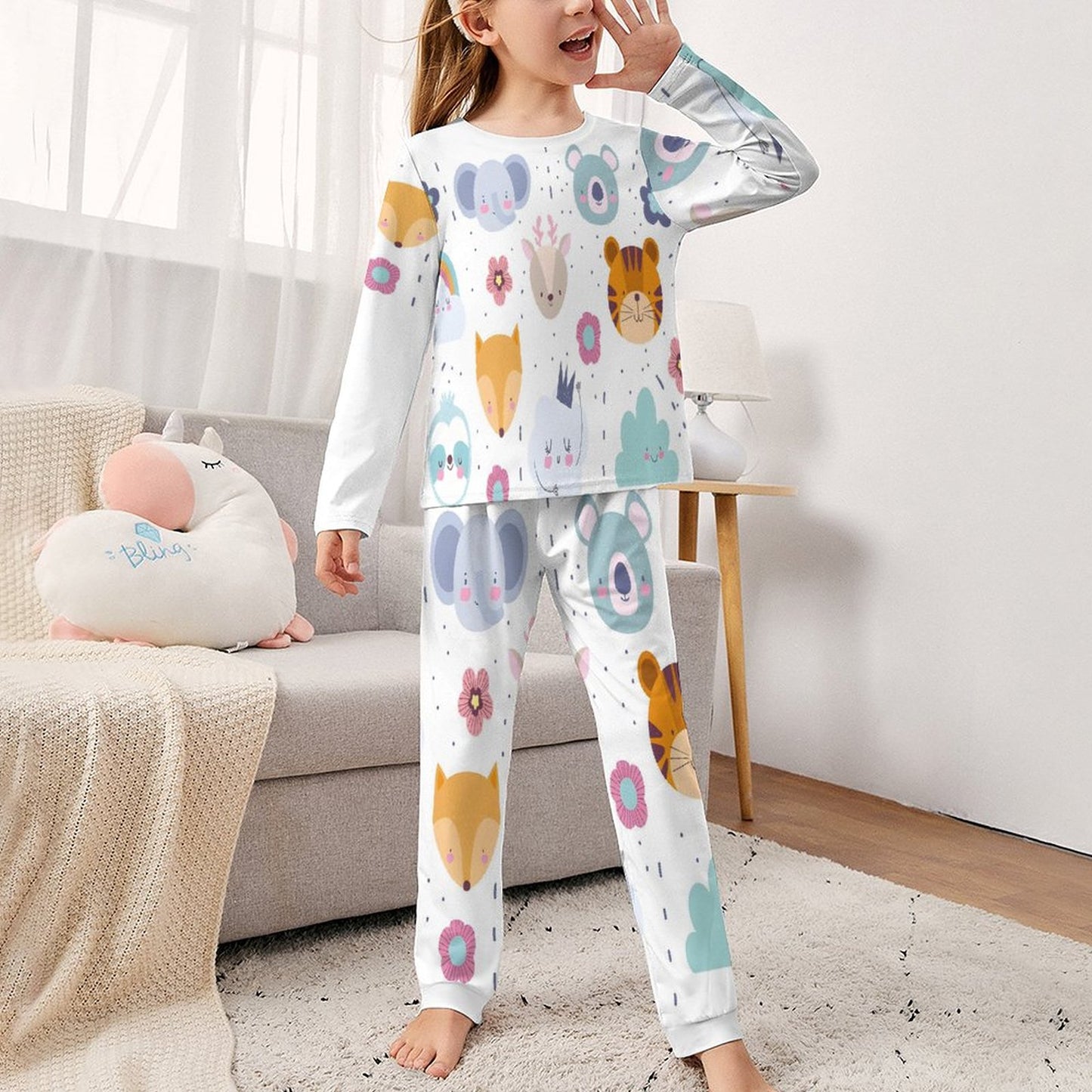 Long Sleeve Girls Nightwear JTZ (All-Over Printing)