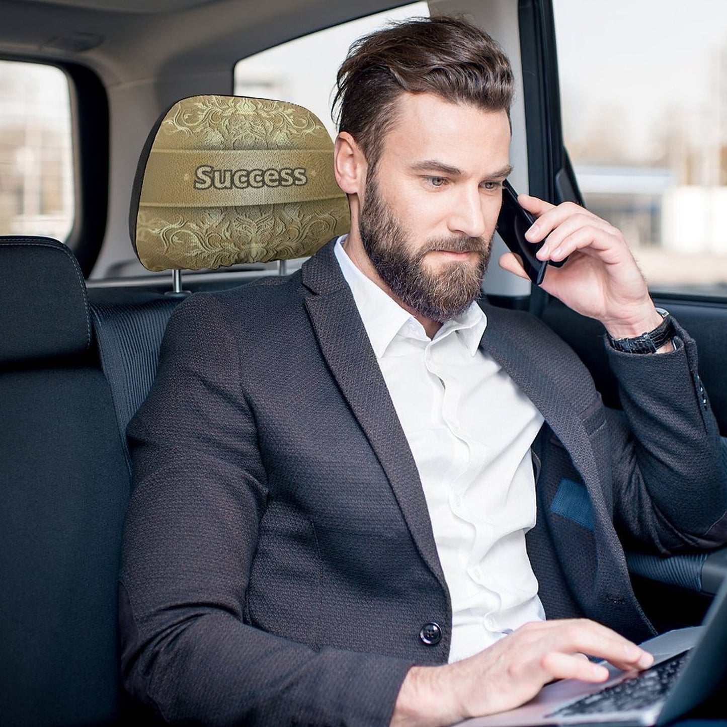 Custom Car Headrest Covers