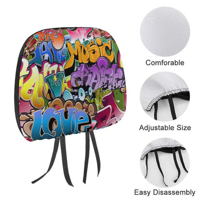 Custom Car Headrest Covers