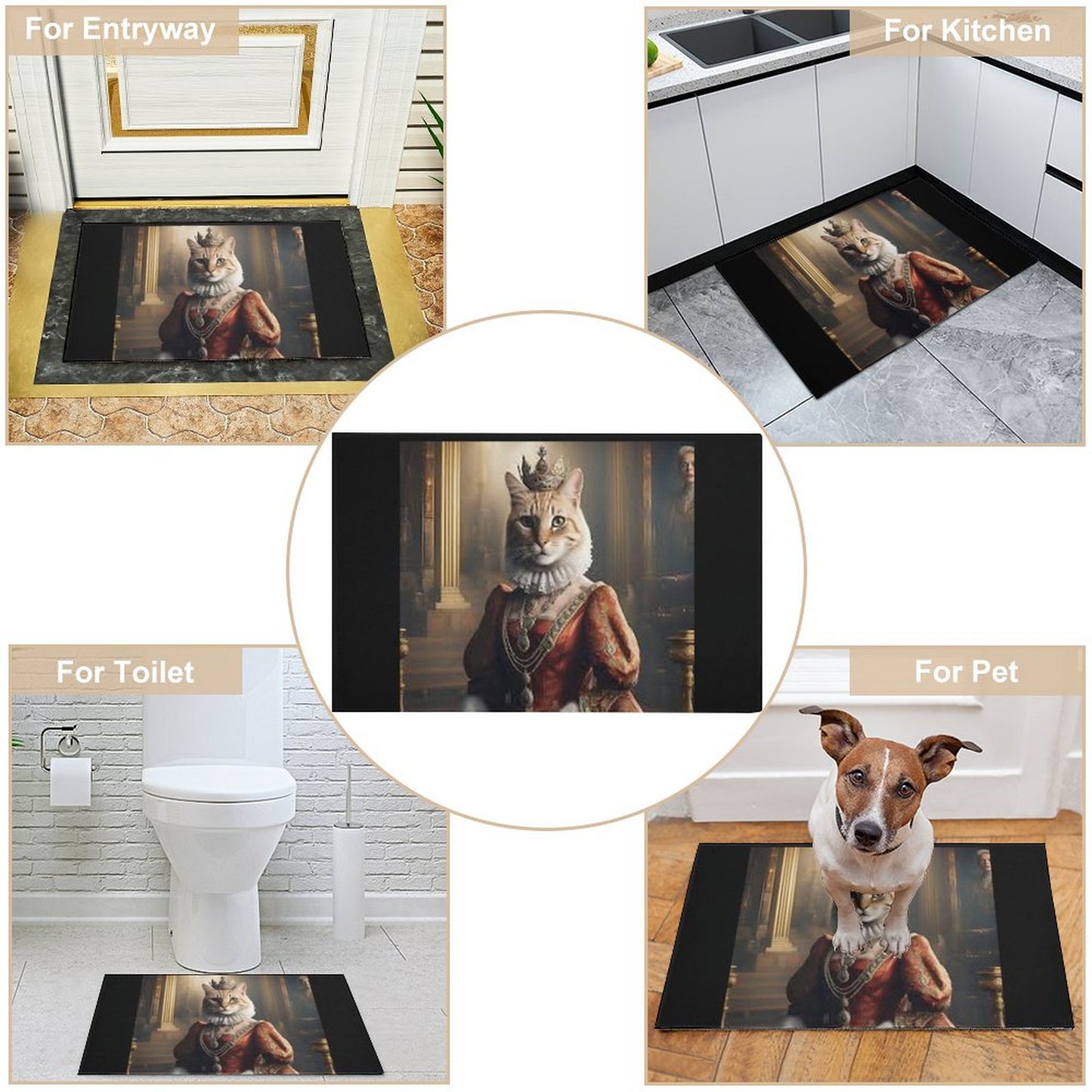 Crystal Velvet Bedroom Floor Mat