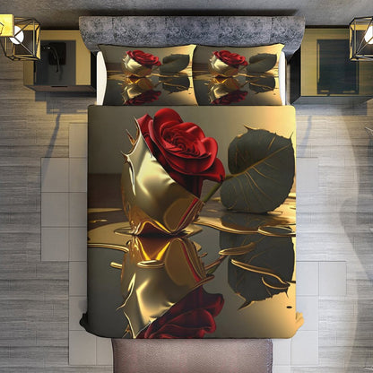 3-Piece Bedding Set-102"x90"/ 259x229cm (Dual-sided Printing)