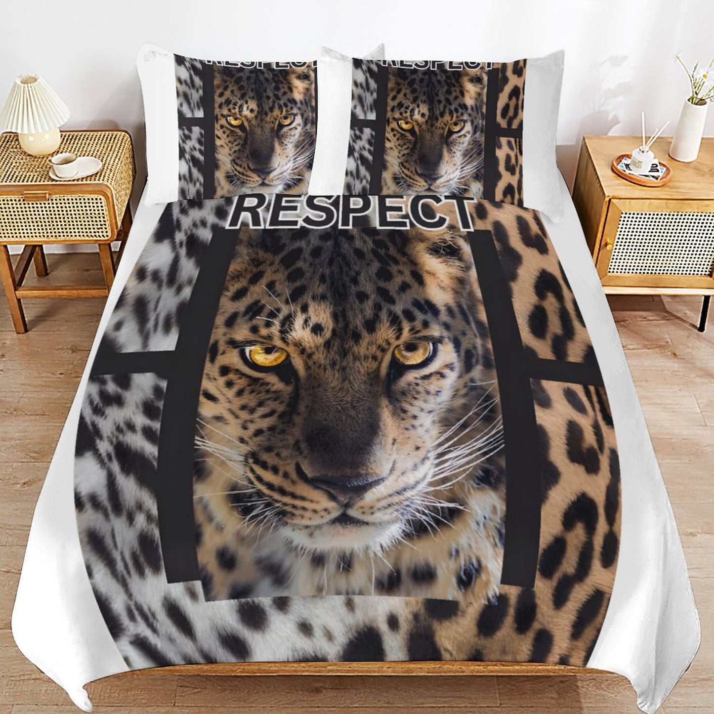 3-Piece Bedding Set-90"x90"/ 229x229cm (Dual-sided Printing)