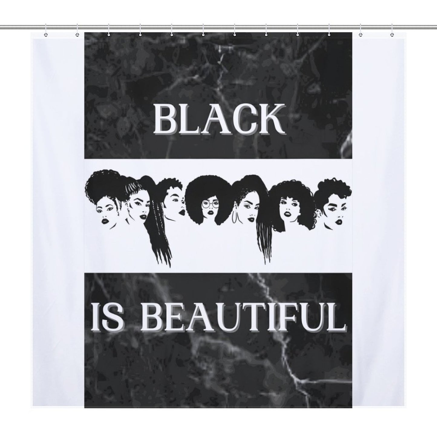 Flower Shower Curtain-66x72Inch (168x183cm)