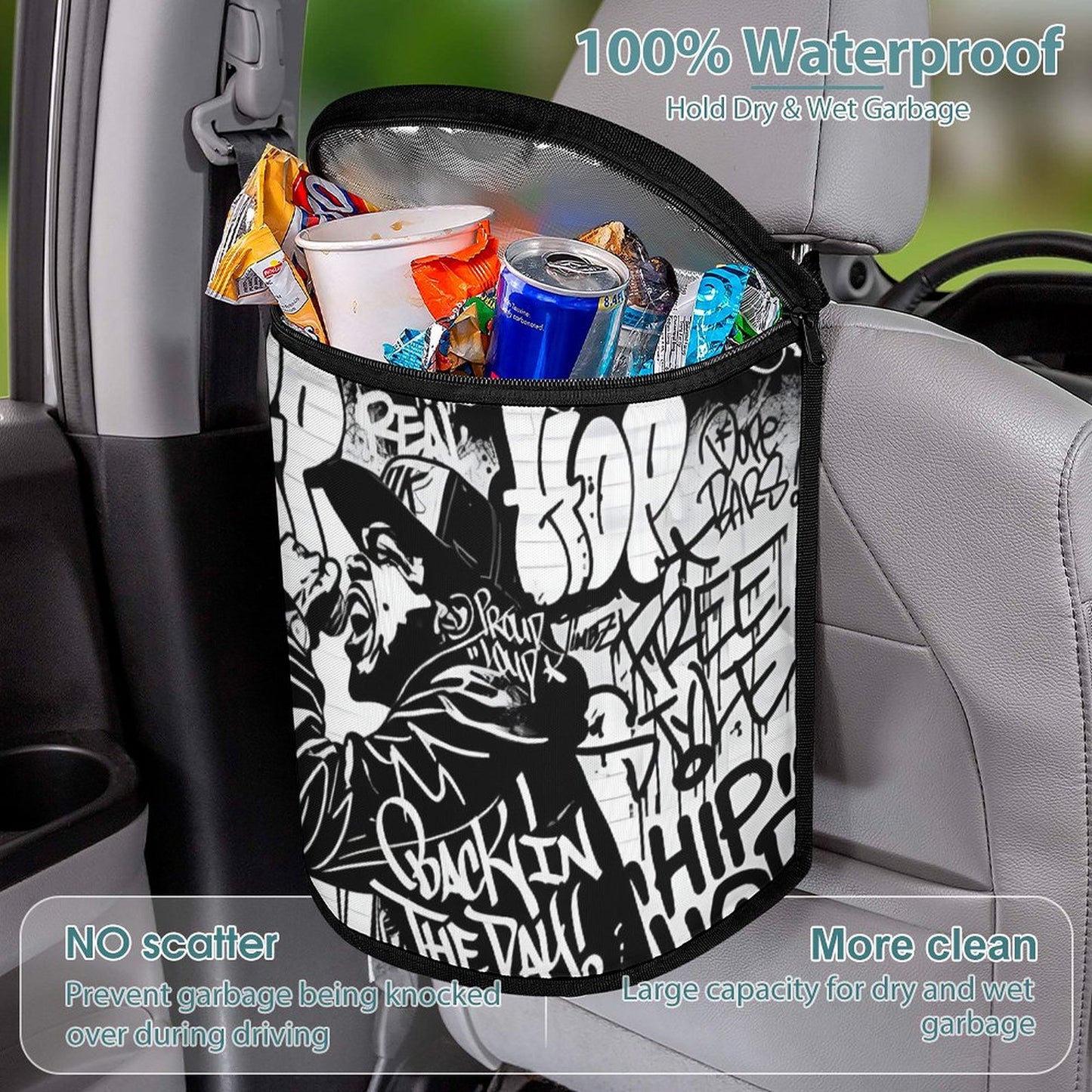 Collapsible Car Trash Bin