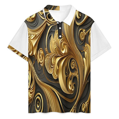 200gsm Short Sleeve Men's POLO Shirt Set A46TZ (All-Over Printing)