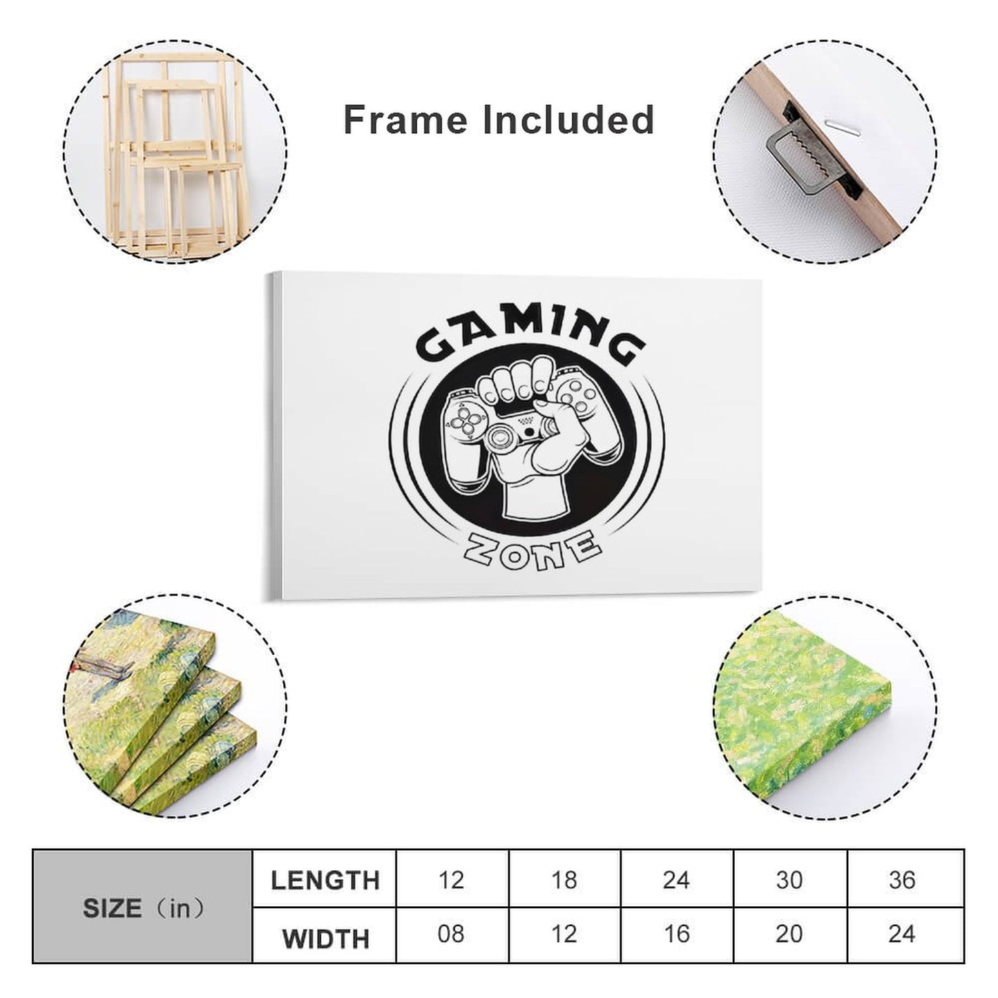Hanging Poster (Horizontal 3:2)-12x18 inch/ 8x12 inch