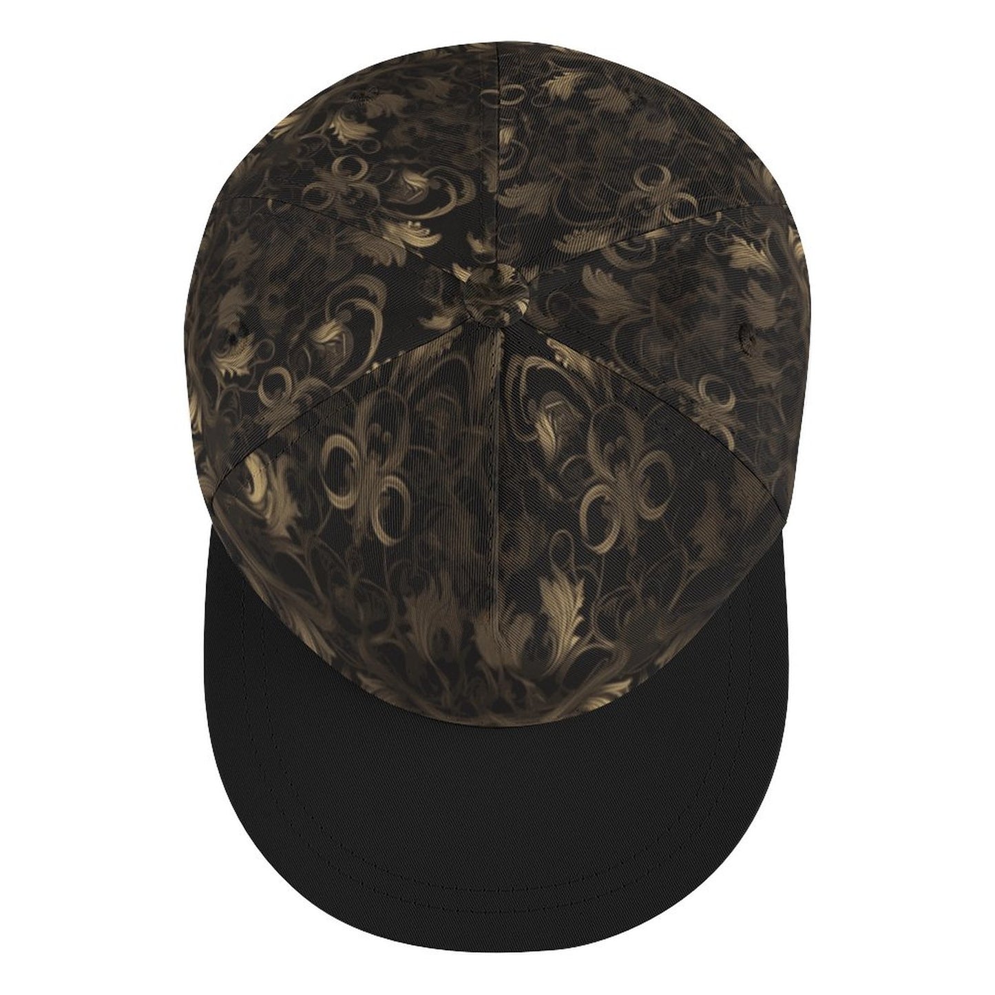 BLACK & GOLD ACCENT Unisex Snapback Cap