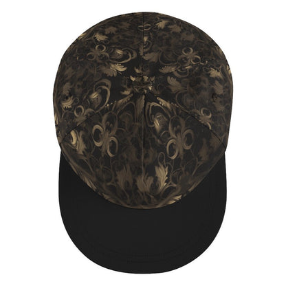 BLACK & GOLD ACCENT Unisex Snapback Cap