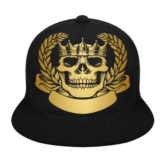 Flat Brim Trucker Hat with Fashion Frontier