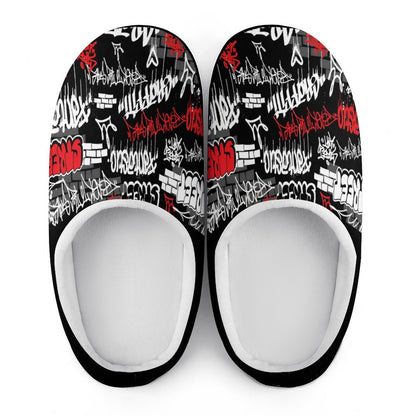 Custom Women's Cotton Slippers for Indoor Wear (All-Over Printing)