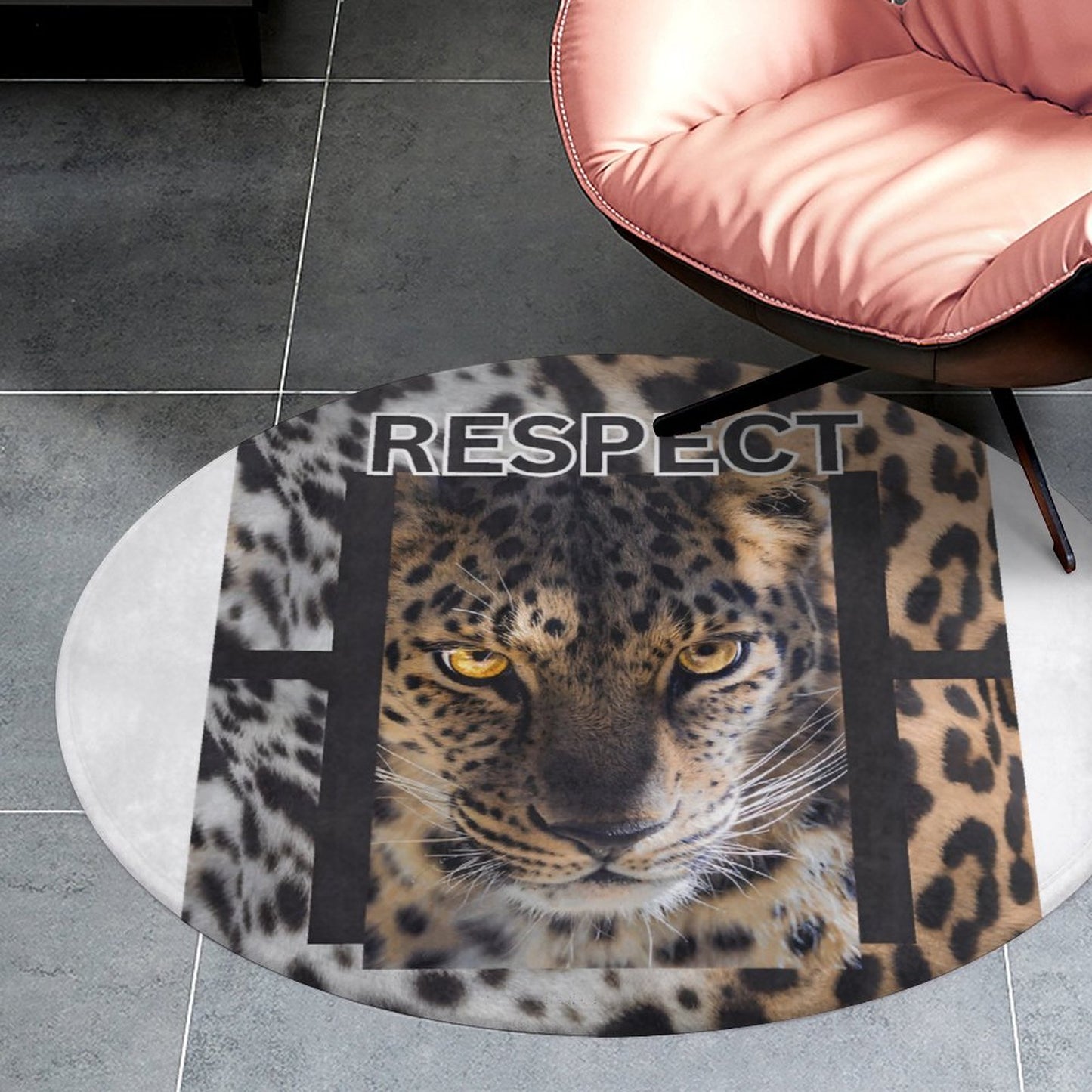 Round Coral Velvet Warm Floor Mat