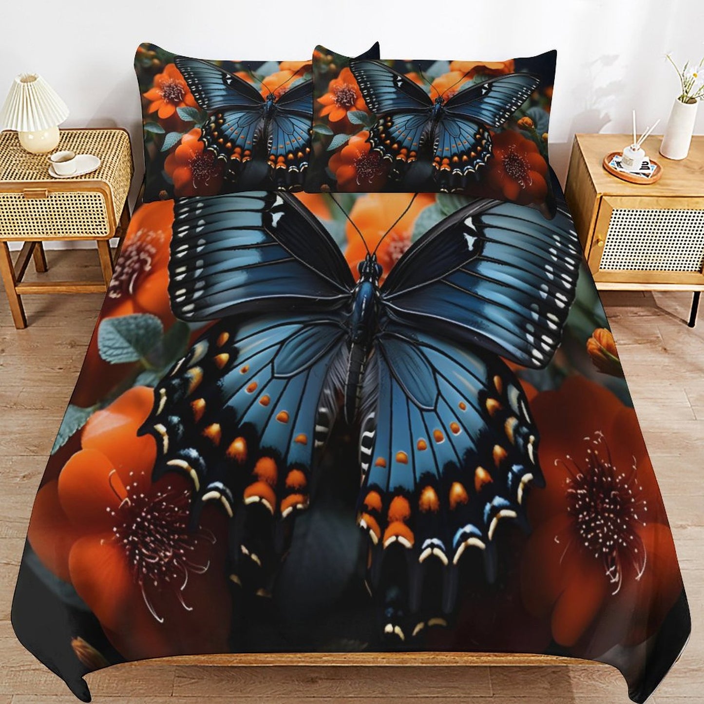3-Piece Bedding Set-102"x90"/ 259x229cm (Dual-sided Printing)