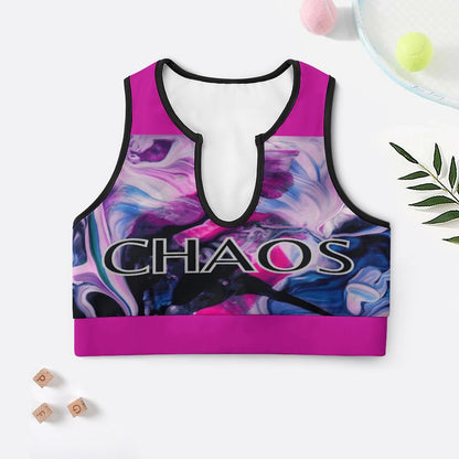 CHAOS Yoga Tank Top (pink)-SMALL-2XL