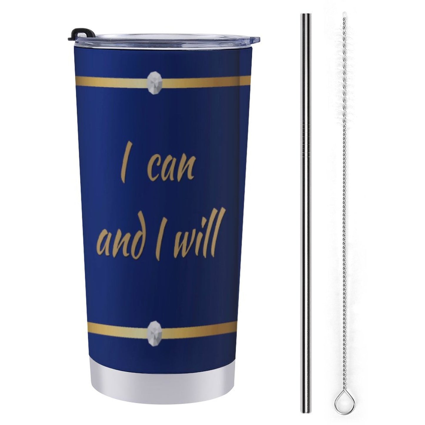 Car Travel Mug Set with Cleaning Kit (590ml/20oz)