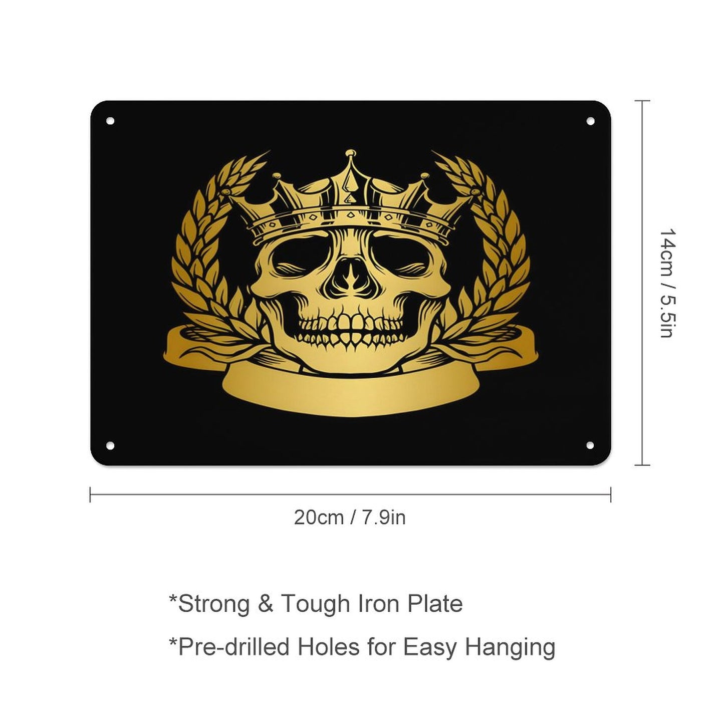 Horizontal Personalized Metal Wall Art Tin Sign-5.5"x7.9"/14x20cm