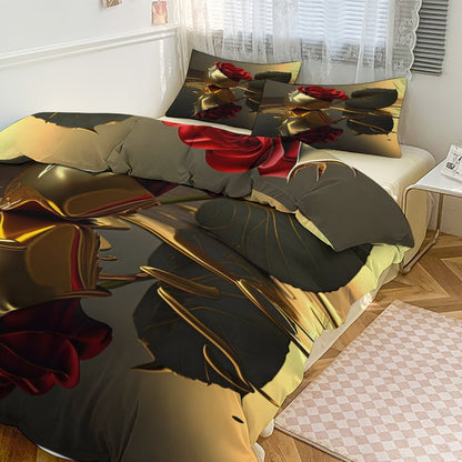 3-Piece Bedding Set-90"x90"/ 229x229cm (Dual-sided Printing)