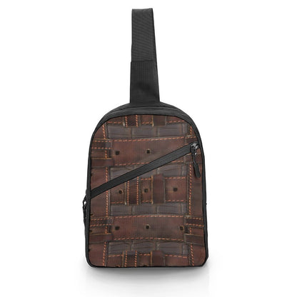 RUGGED LEATHER BUCKLE Print Crossbody Sling Bag