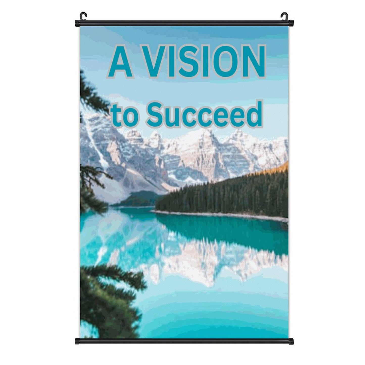 Canvas Hanging Poster with Scrolls-16"x24"/ 40x60cm