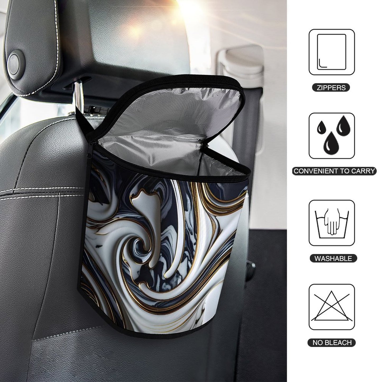 Collapsible Car Trash Bin