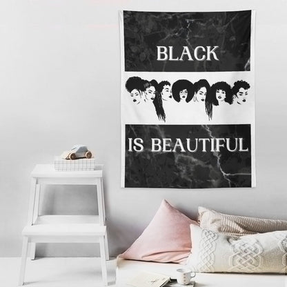 Wall Art with Vertical Tapestry