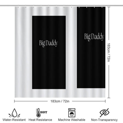 Shower Curtain Set with 3 Rugs