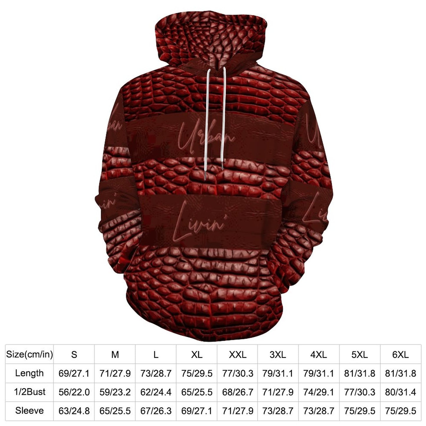 230gsm Men's Cool Hoodie with Double-layer Cap (All-Over Printing)