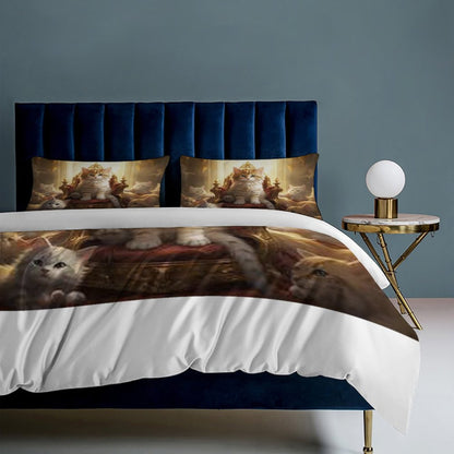 3-Piece Bedding Set-90"x90"/ 229x229cm (Dual-sided Printing)