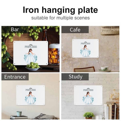 Horizontal Personalized Metal Wall Art Tin Sign-5.5"x7.9"/14x20cm