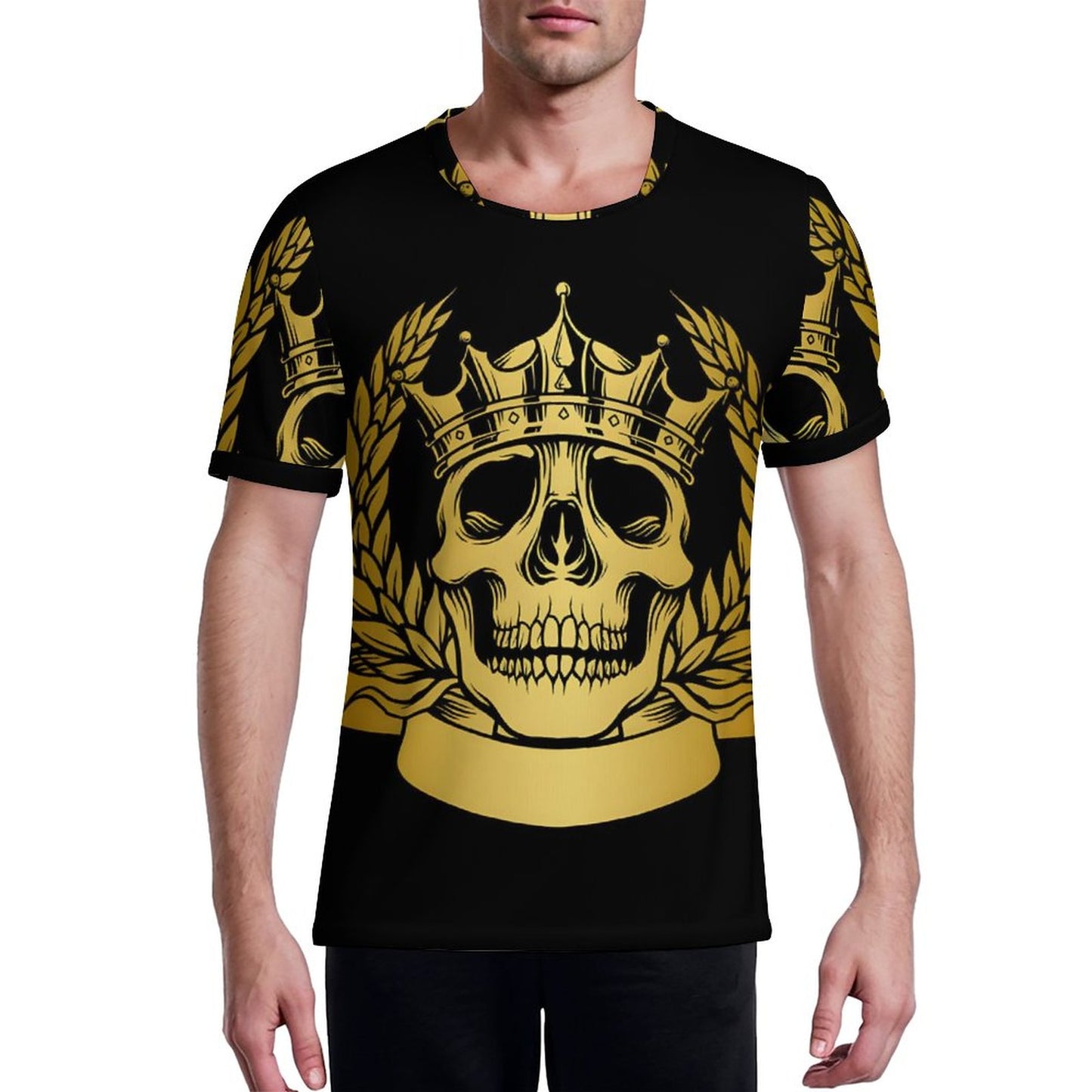 180gsm Men's Ice Silk U-neck Football Jersey(All-Over Printing)