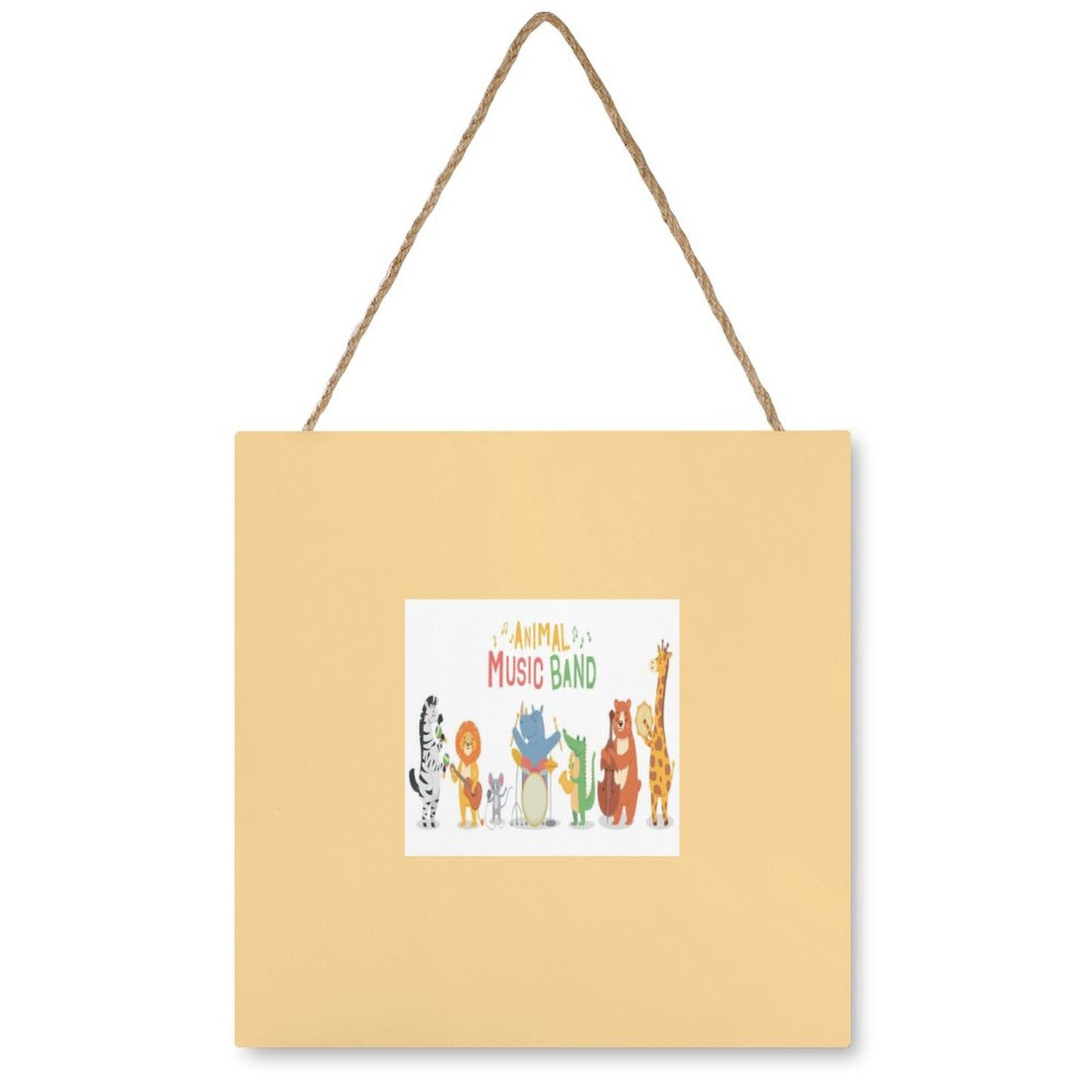 Square Wood Wall Decor Hanging Sign-12"x12"/30x30cm