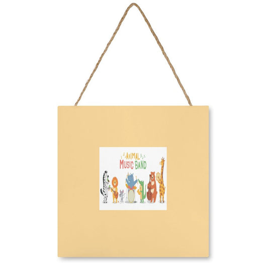 Square Wood Wall Decor Hanging Sign-12"x12"/30x30cm