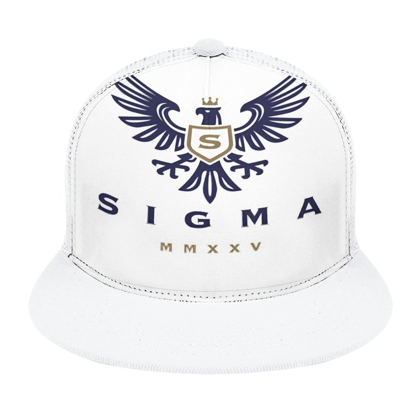Flat Brim Trucker Hat with Fashion Frontier